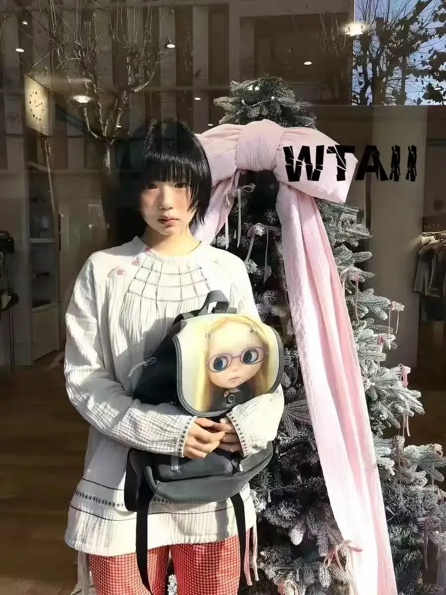 sac à dos en toile tendance printemps-été 2026, nouveau sac à livres adorable pour filles, grande capacité