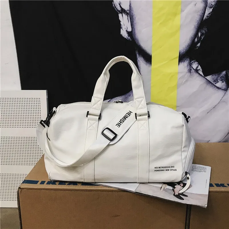 sac de natation portable en pu pour hommes, sac de voyage, sac de sport, sac de voyage, sac à bagages, logo personnalisé, sacs avec nom imprimé, support et séparation sèche, yoga fitnes