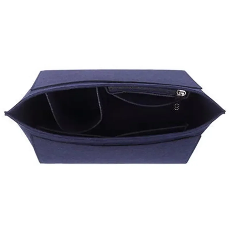 organisateur de sac fourre-tout en feutre, insert multi-poches pour sac à main, compartiment de rangement pour cosmétiques, accessoires de maintien de forme intérieure pour sac à main