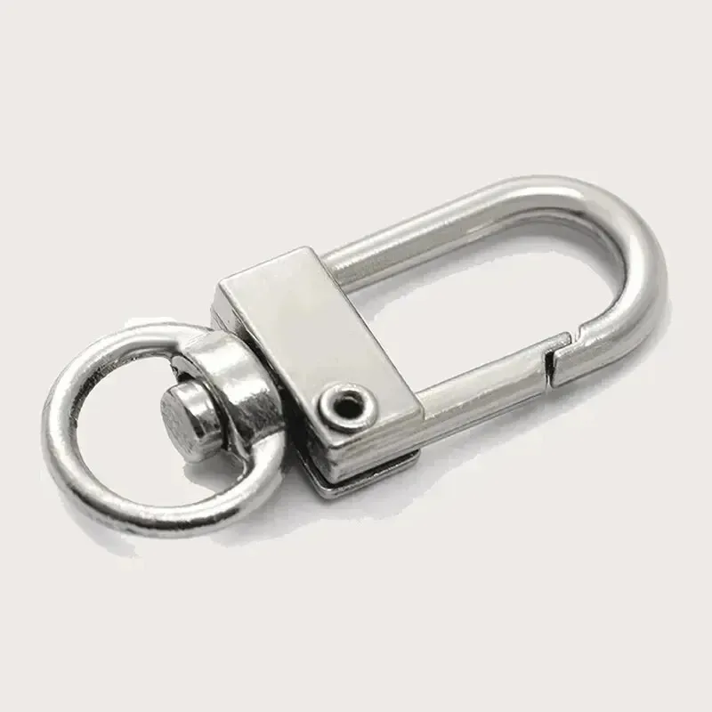 porte-clés à boucle de porte tournante, 5 pièces, bijoux, accessoires de bricolage, or et argent, boucle de sac universelle, accessoires de sac à dos