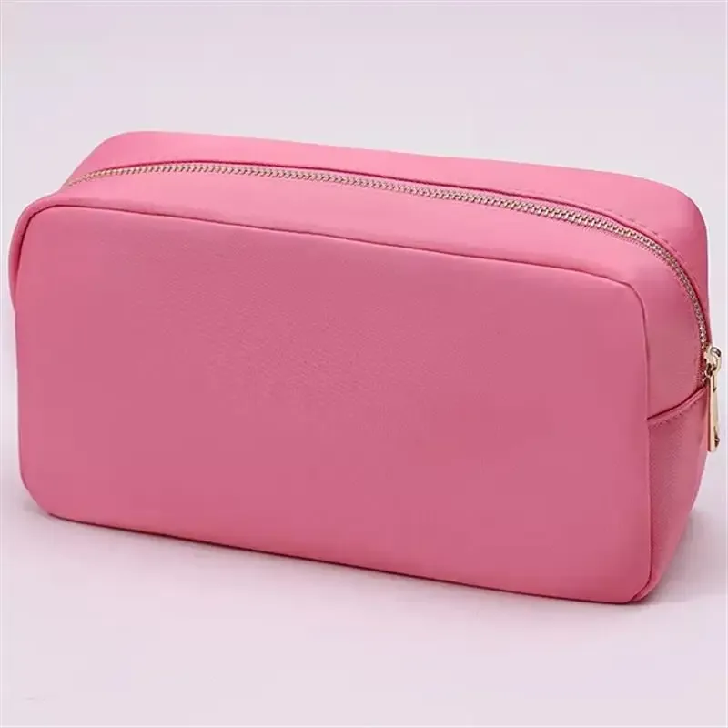 s /m/l/xl 17 couleurs pochette en nylon maquillage sac cosmétique fermeture éclair articles de toilette organisateur sac pour femmes filles voyage cadeau pochette de maquillage