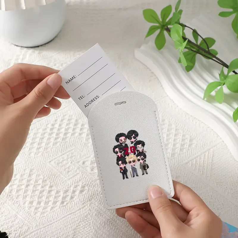 étiquette de bagage arirang 2.0 world tour 2026, cadeau pour fans de k-pop, en pu, conçue pour être une étiquette d'identification robuste pour vos sacs de voyage, idéale