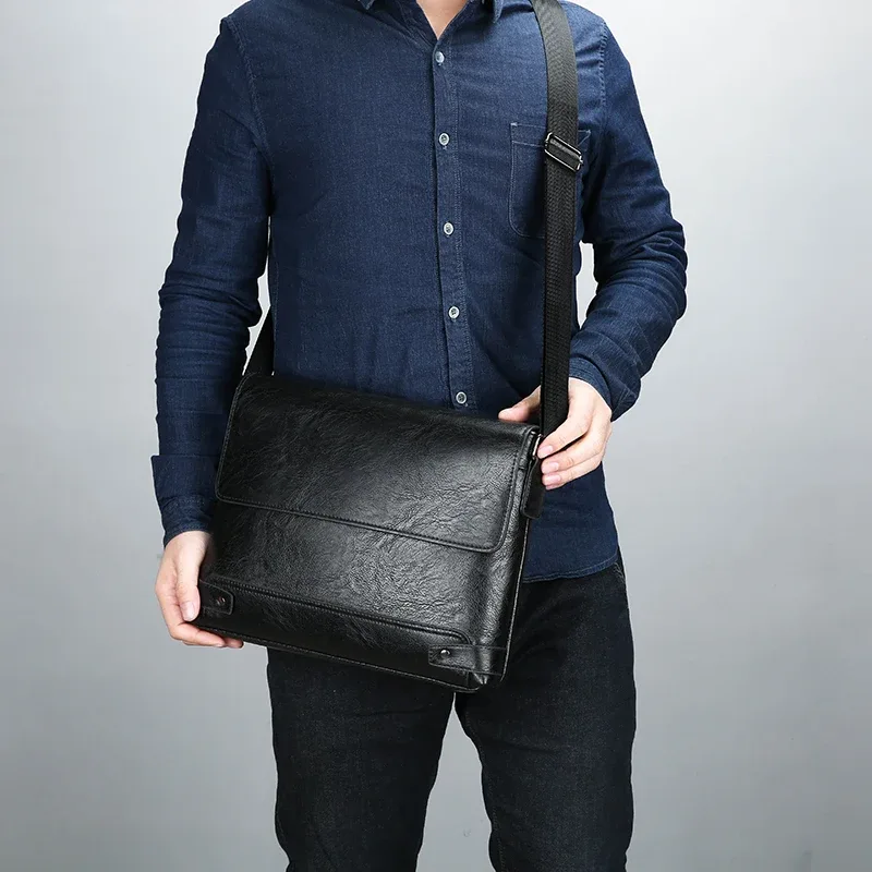 sac à bandoulière, sac à bandoulière pour homme, sac d'affaires, grande capacité, pour les voyages d'affaires et le travail