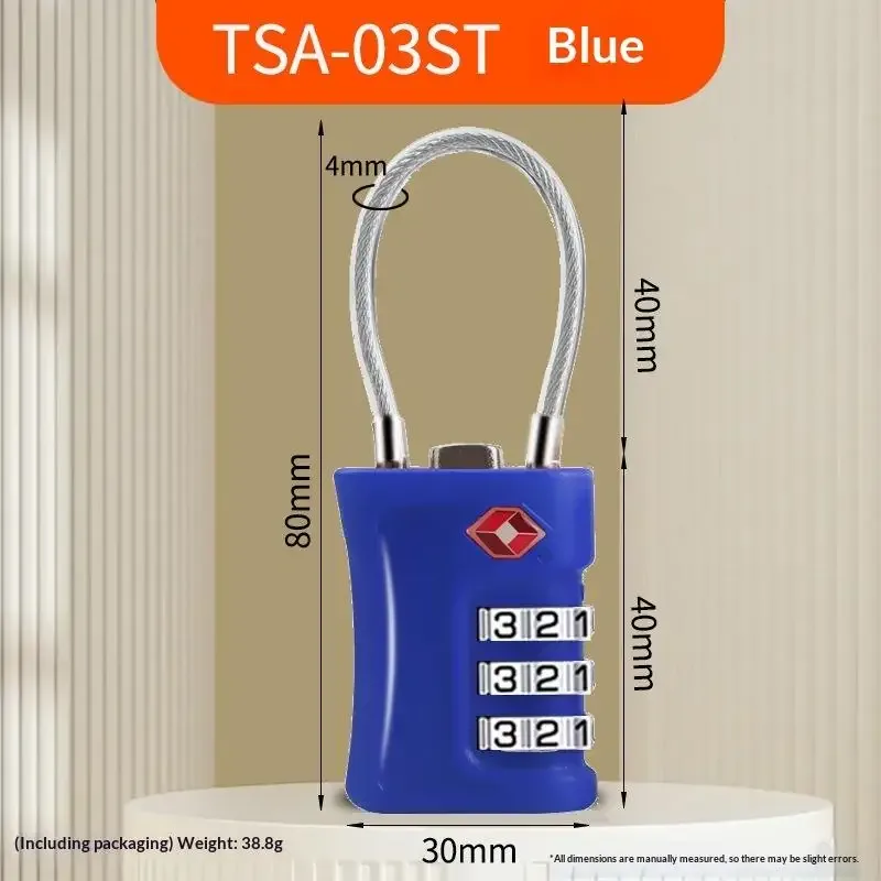 offre spéciale – cadenas de voyage tsa à code modifiable, 3 chiffres, portable, en alliage de zinc pour valise, bagage et sac à dos