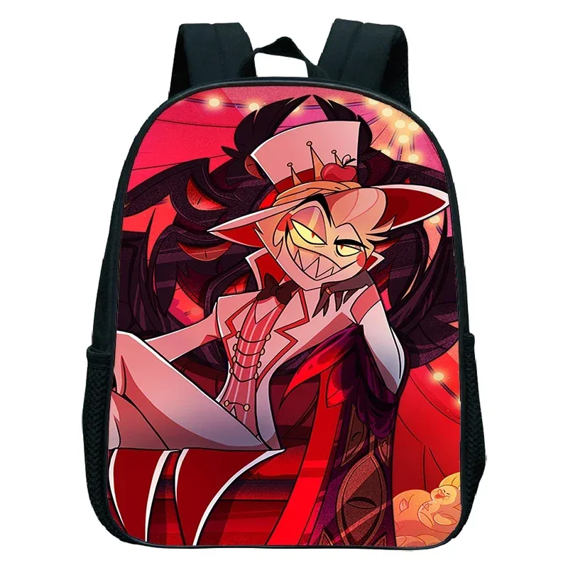 sacs à dos anime hazbin tendance, sacs de maternelle imperméables pour filles et garçons, cartable d'école anime hotel, petit sac à dos pour enfants, mochila