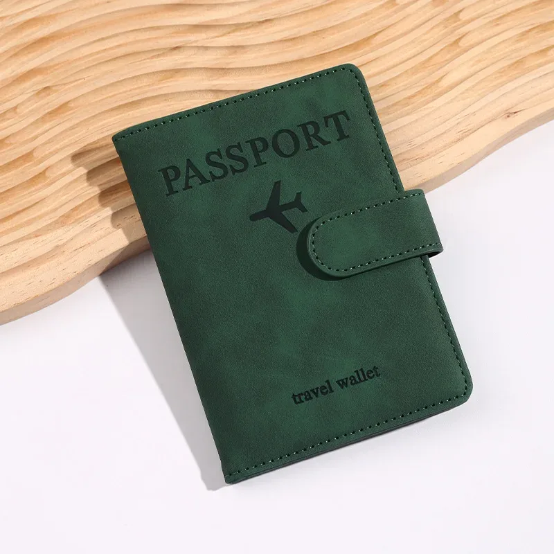 porte-documents d'affaires rfid pour le voyage, porte-passeport personnalisé, portefeuille pour carte d'identité et carte bancaire, étui portefeuille, accessoires de voyage
