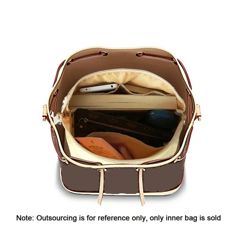 pour lv noe bb sac seau insérer poche réservoir sac support nylon sac organisateur tri stockage doublure intérieure modification accessoires