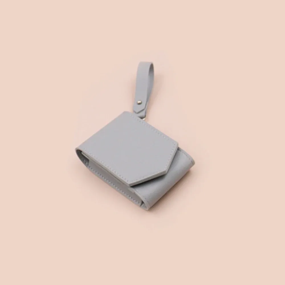 étui à rouge à lèvres en cuir personnalisé avec miroir, boîte en cuir pu pour échantillons de parfum, sac cosmétique