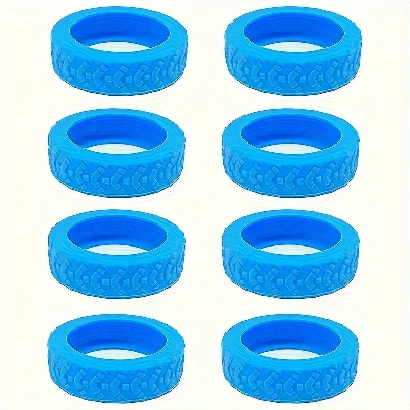 ensemble de protection de roues de bagages amélioré et épaissi, 8 pièces, kit de réparation de roues, kit de silencieux pour roues de bagages de remorque
