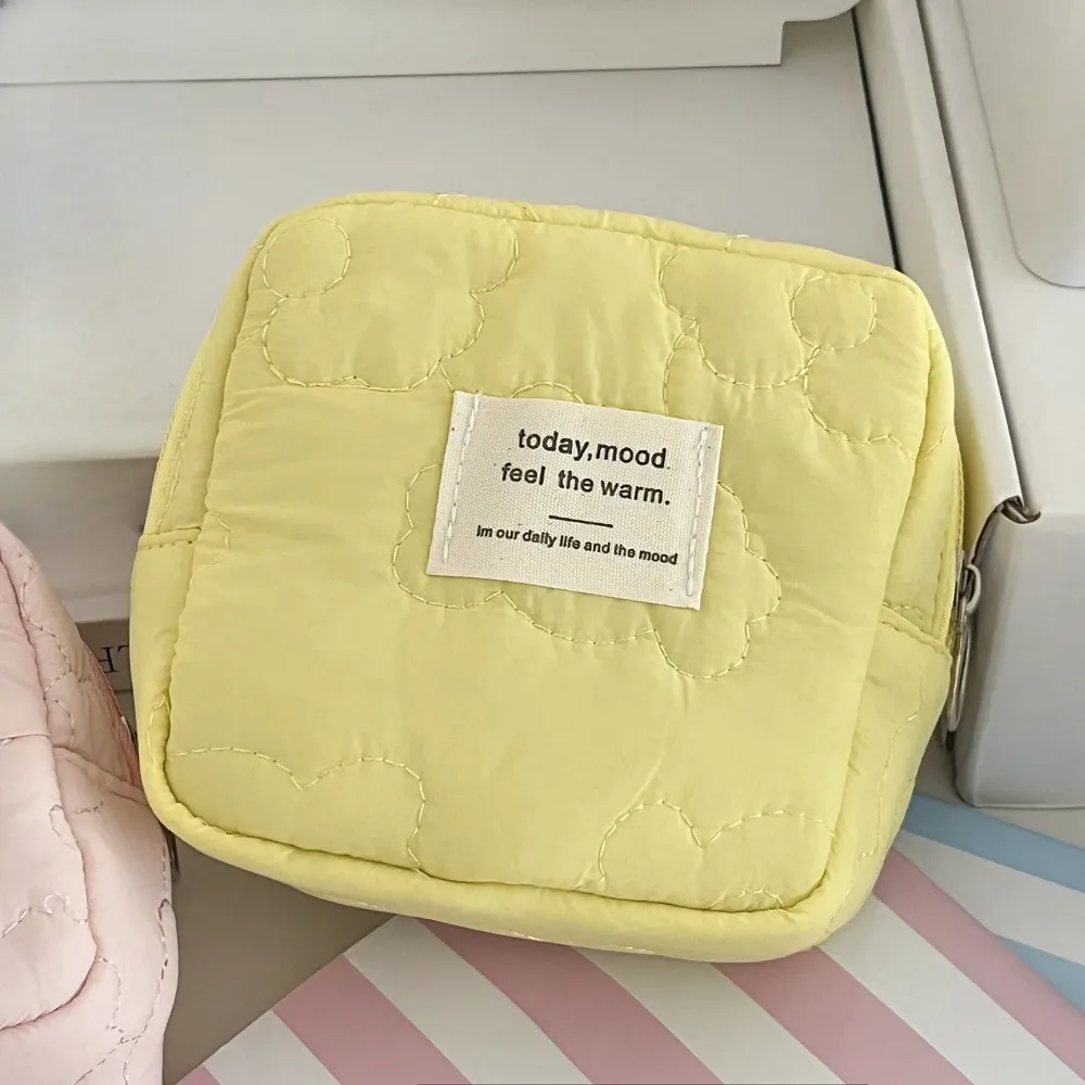 nouveau motif de fleur femmes sac de maquillage rouge à lèvres organisateur cosmétique sac à fermeture éclair mignon sac à main pochette sac cosmétique femme maquillage sacs