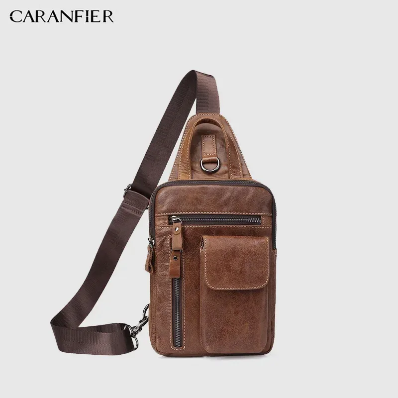 sac voyage cuir véritable marron vintage robuste poche zip ceinture ajustable casual week end sport sac voyage