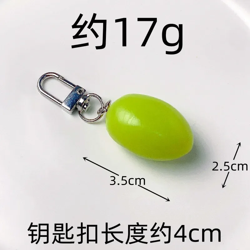 porte-clés réaliste en forme de fruit 3d avec fermoir métallique ouvrable pour sac à main, sac à dos, cadeaux d'été et accessoires de tous les jours.