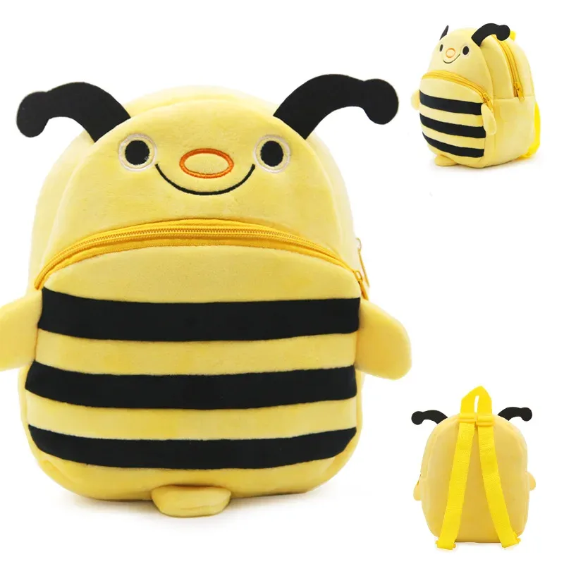 sac à dos de dessin animé mignon pour enfants de 1 à 3 ans, sac à dos en peluche pour les sorties de printemps, sac à dos portable amusant pour la maternelle