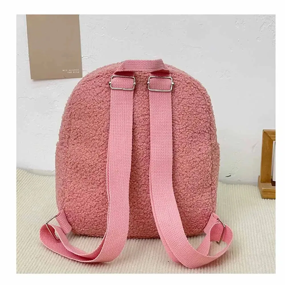 nom personnalisé petit sac à dos à bandoulière décontracté personnalisé femmes filles mignon ours modèle sac à dos en peluche enfant en bas âge sac à dos pour les filles