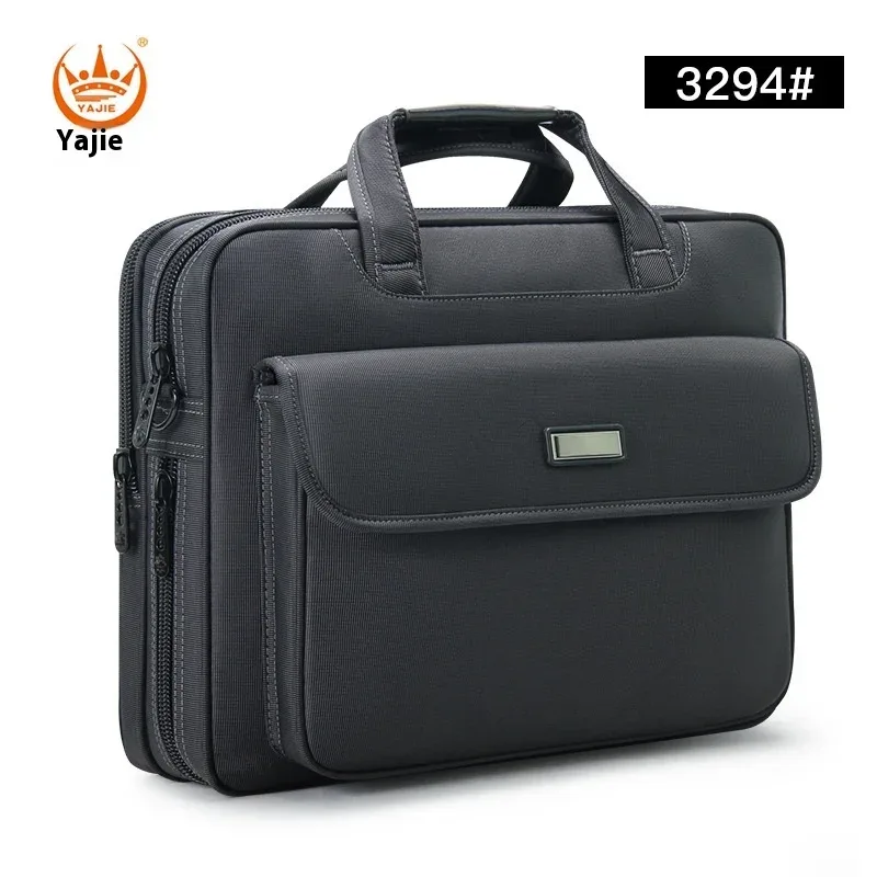 porte-documents pour hommes d'affaires, sac en toile imperméable de grande capacité pour ordinateur portable de 15.6 pouces, sacs de travail, sacs d'affaires, sacs de bureau officiels