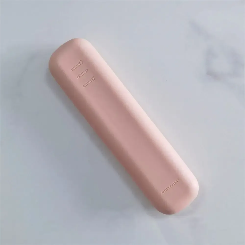 pochette en silicone pour pinceaux de maquillage avec fermeture éclair, outil de rangement pour maquillage, sac de maquillage grande capacité, sac de rangement pour pinceaux de maquillage