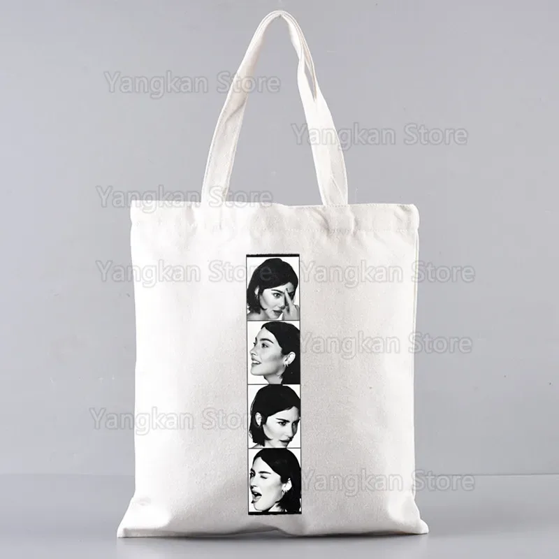 gracie abrams femmes toile sac fourre-tout eco sac à provisions grande capacité sac à bandoulière pour femmes femme pliable plage shopper sac