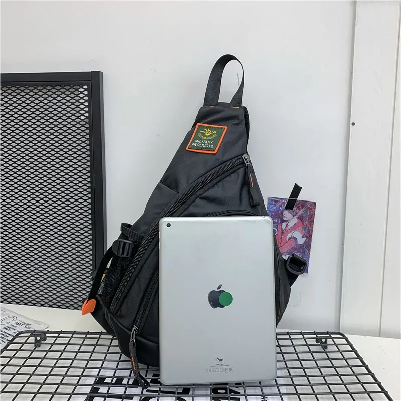 sacs à bandoulière pour hommes sacs à bandoulière de voyage sac de poitrine militaire pour voyage scolaire sac de messager en nylon imperméable noir vert