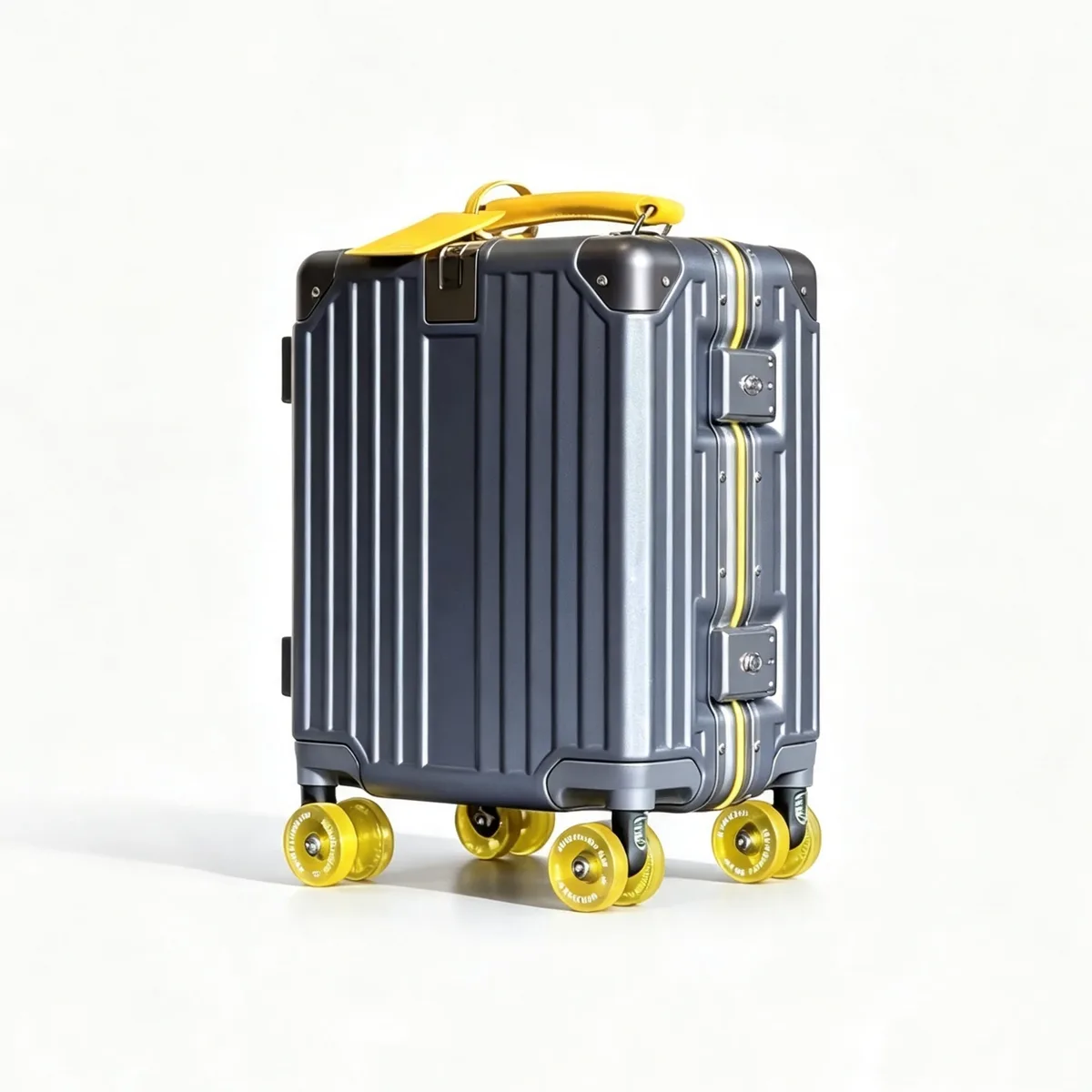 valise de voyage miniature à roulettes de 14 pouces, bagage cabine avec serrure tsa, cadre en aluminium, roues pivotantes, sac pour enfant