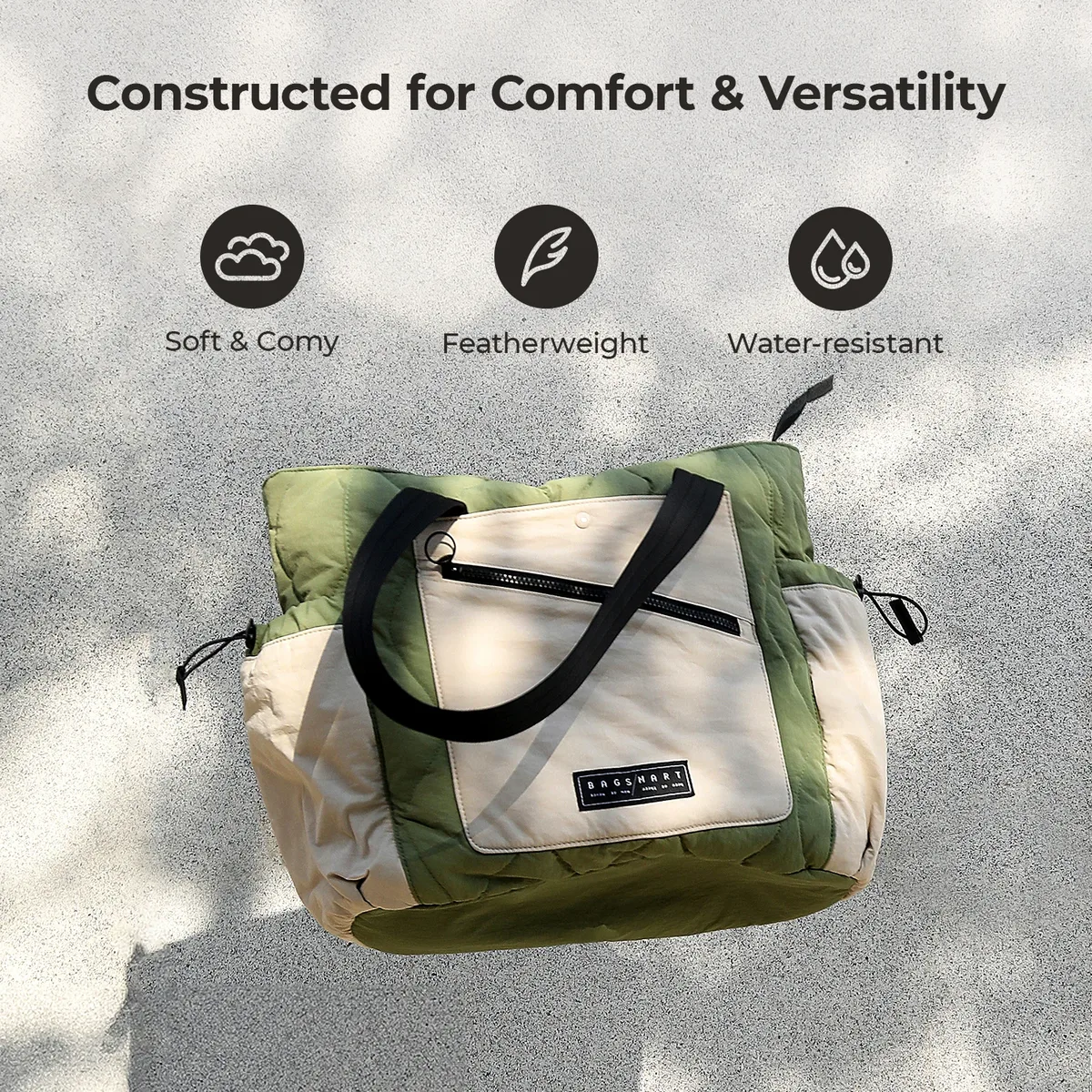 bagsmart : sacs pour femmes, sac fourre-tout imperméable, sac à main léger, idéal pour la salle de sport, le travail et les voyages, grand sac à bandoulière, sacs portés en travers.
