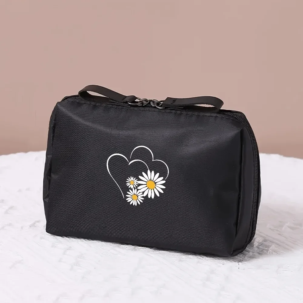 trousse de maquillage multifonctionnelle pour femmes, mini trousse de maquillage de voyage, trousse de rangement pour rouge à lèvres, idéale pour les voyages d'affaires.