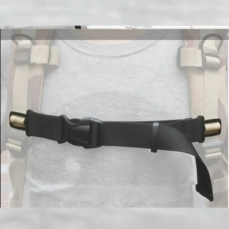 sangle de poitrine réglable pour sac à dos, ceinture de fixation antidérapante pour épaule, sangle de connexion pour bagages et valises avec boucle à dégagement rapide