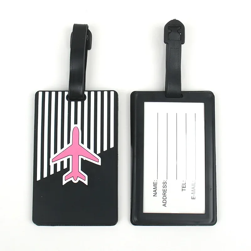 étiquettes de bagage étiquette de valises de voyage étiquette de bagage mignonne en silicone étiquettes de nom d'identification créatives étiquettes de voyage accessoires de voyage