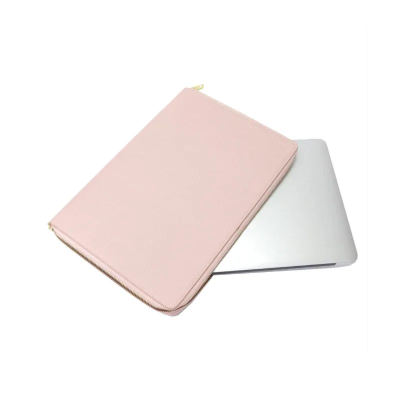 sacoche pour ordinateur portable en cuir avec initiales personnalisées gratuites, sac d'affaires tendance, housse de protection contre les chutes portable, chancelier, 13 pouces