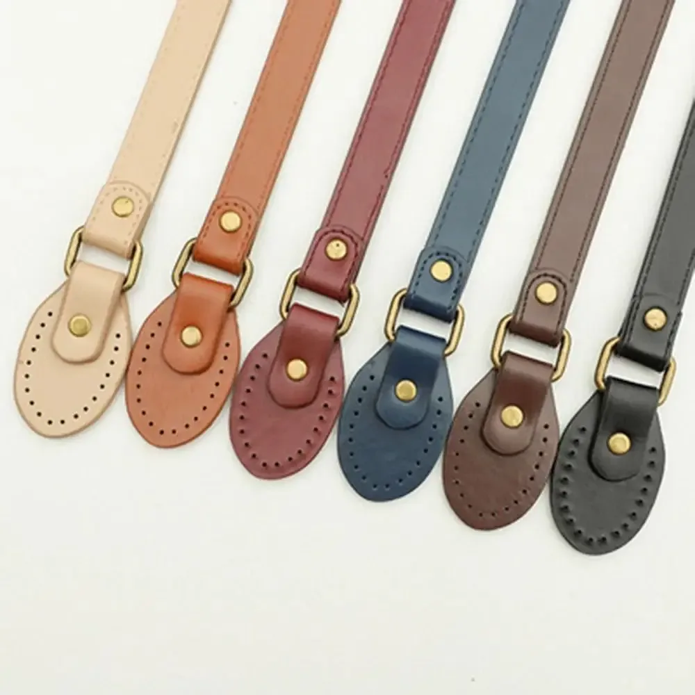 1 pièce 52x2cm sangles et poignées de remplacement en cuir pu pour sacs à bandoulière et sacs à main femme, accessoires de sac diy
