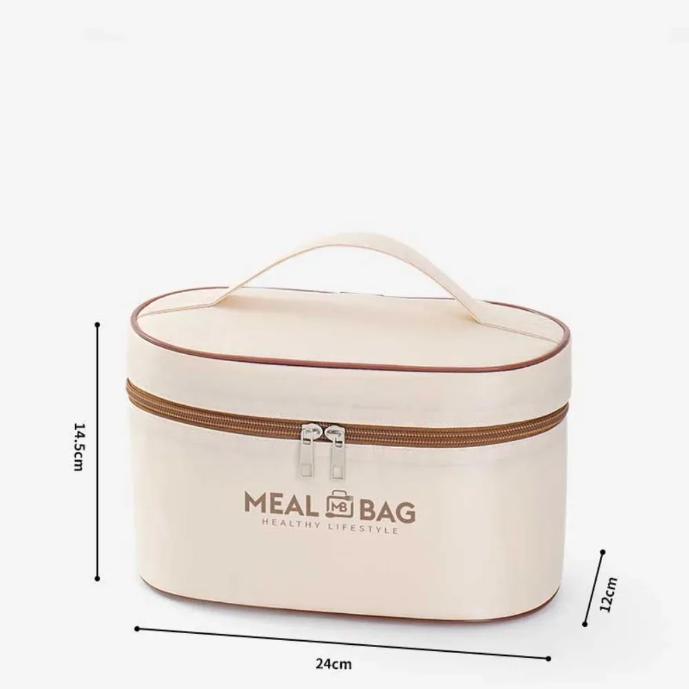 nouveau sac de rangement de boîte à déjeuner en papier d'aluminium, sac d'isolation thermique isolé oxford, sac thermique de grande capacité pour aliments, pique-nique