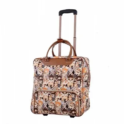sac de voyage pour femmes, sac de voyage d'affaires sur roulettes, sacs à roulettes de grande capacité, valise rétro pour filles