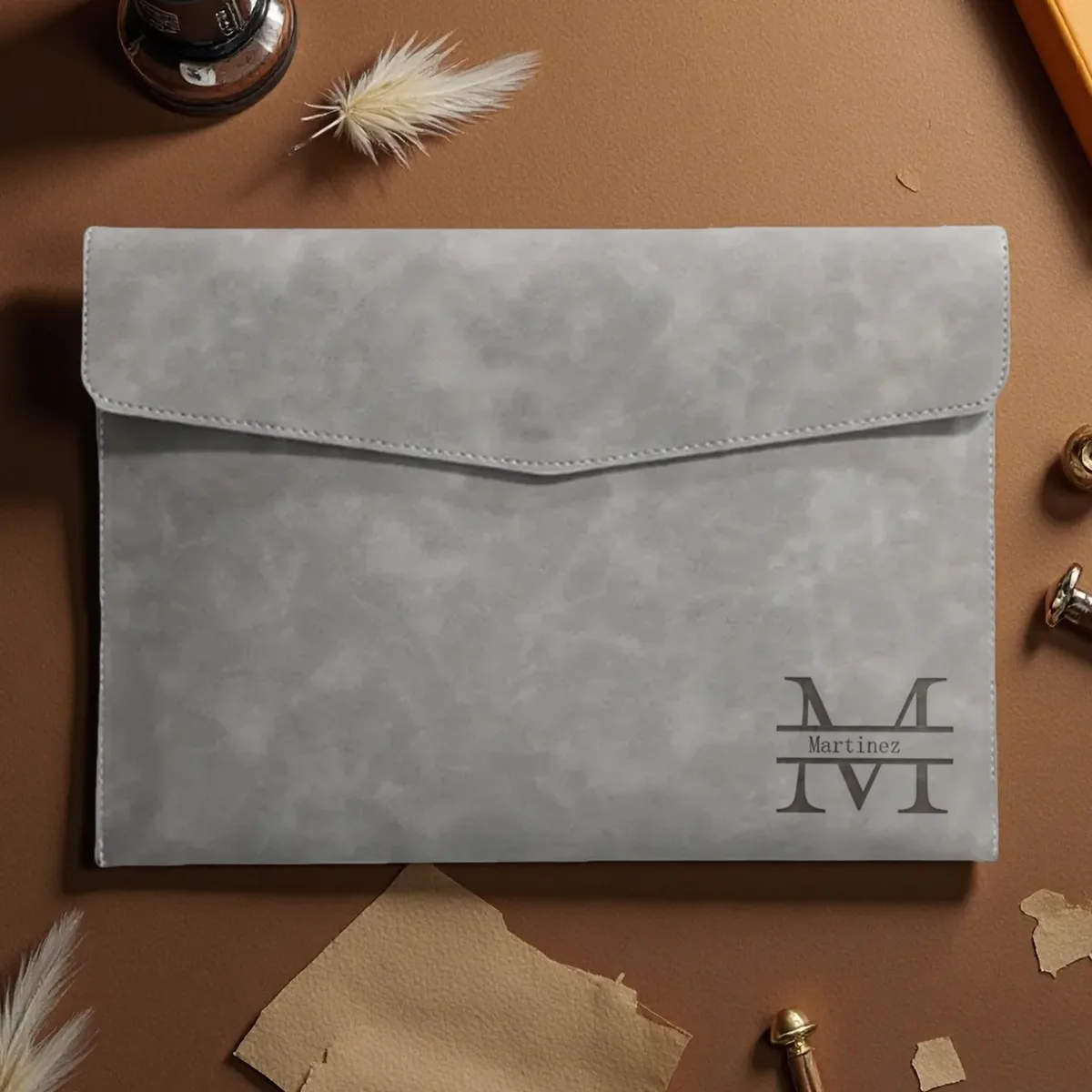 porte-documents a4 en cuir pu personnalisé, 5 couleurs au choix, organiseur de dossiers élégant pour le bureau et les voyages d'affaires