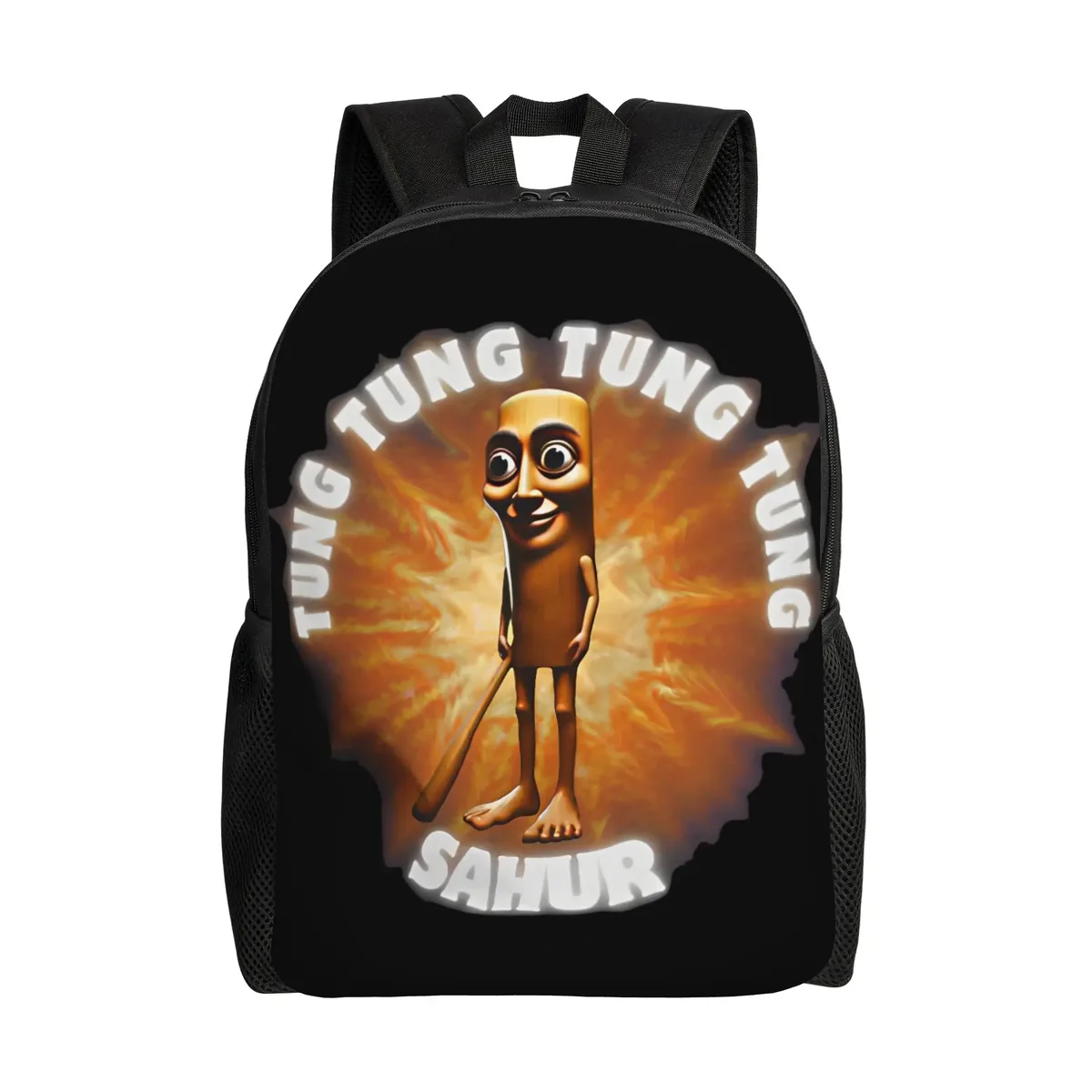 sac à dos tung tung tung sahur pour hommes et femmes, sac à dos décontracté pour le lycée, sac à dos en toile pour le collège, motif meme brainrot italien, cadeau