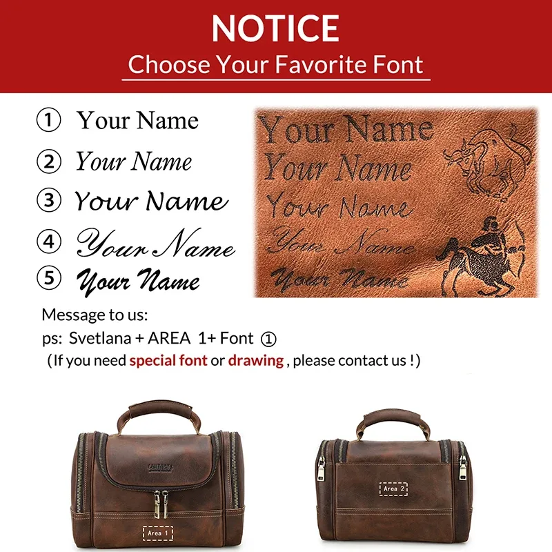 trousse toilette cuir vache marron vieille crazy horse multi compartiments zip bandes contrastantes travail affaires voyage