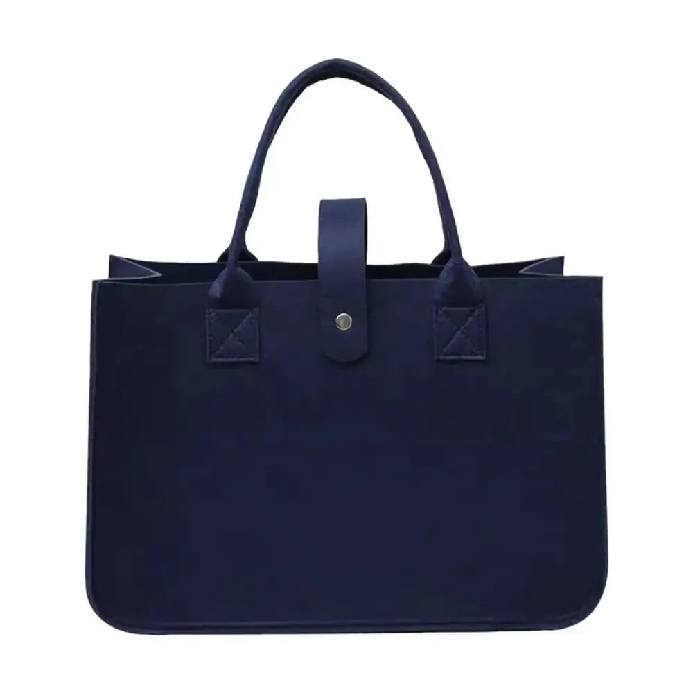 sac momie portable de grande capacité pour femmes, sac à bandoulière en feutre simple, sacoche de couleur unie, sac à main de voyage décontracté