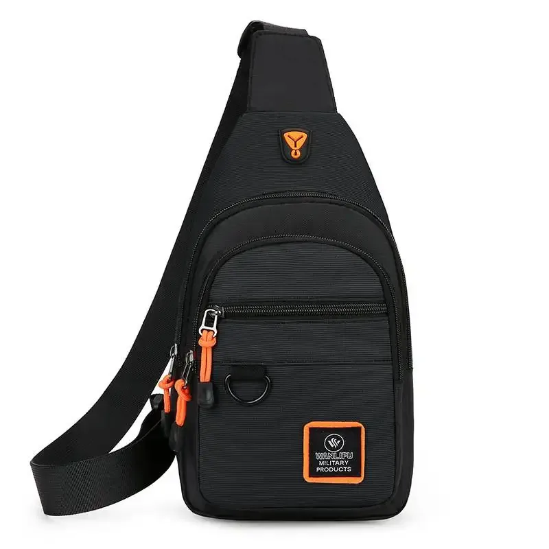 sac de poitrine pour hommes, sac à main léger en tissu oxford, sac à bandoulière élégant et décontracté, sacs de taille pour hommes