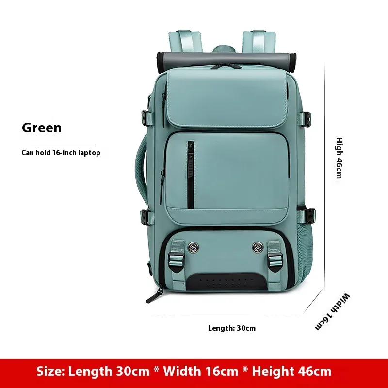 grand sac à dos de voyage, sac à dos embarquable, chargement usb, étanche, sac à dos de voyage extérieur, compartiment à chaussures indépendant
