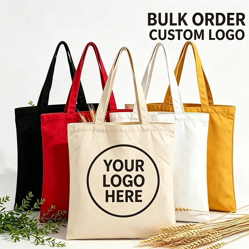 Sac fourre-tout en toile personnalisé - Sac publicitaire avec logo sur mesure - Cadeau promotionnel pour salon professionnel - Produit promotionnel pour événement professionnel - Marque