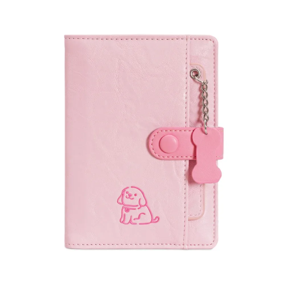 porte-carte pu sac de passeport sac à main mignon chiot passeport pince multifonctionnel étui à cartes sac de rangement de cartes accessoires de voyage