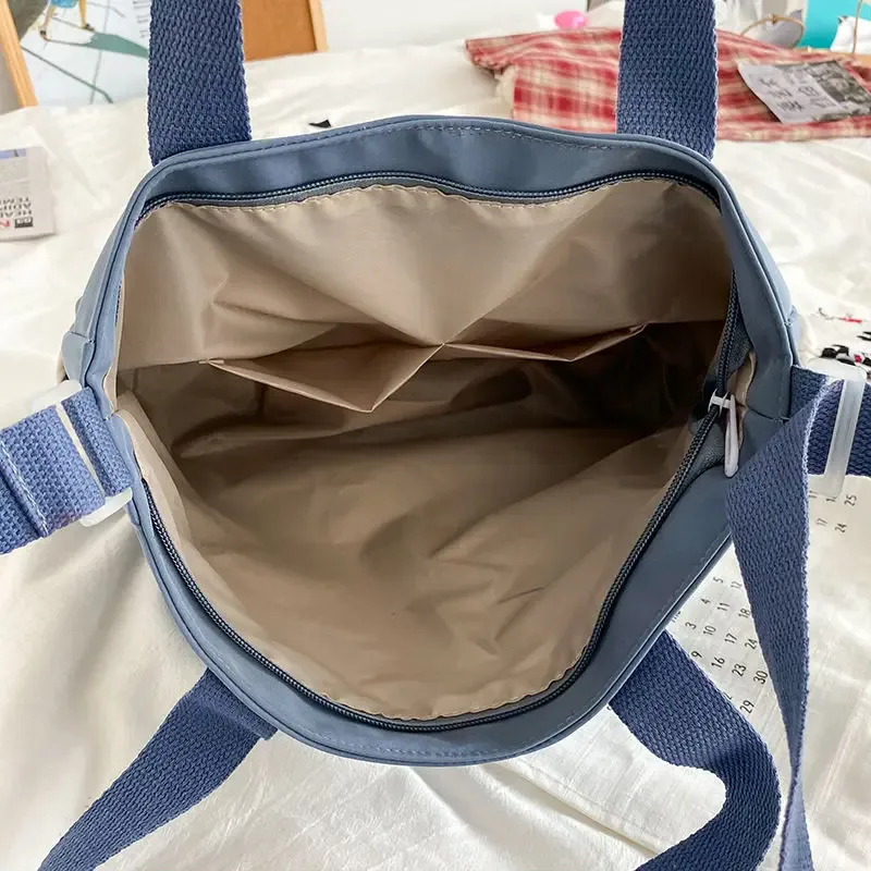 sacs à main en toile imperméable pour femmes, sac à bandoulière en nylon pour dames, sacoche oxford, fourre-tout pour livres, sacoches pour filles