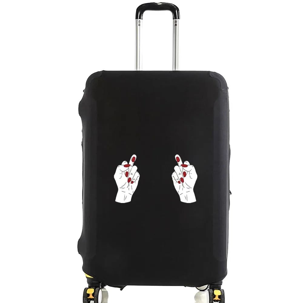 juste de protection pour bagages de 18 à 28 pouces, motif de poitrine à la mode, valise à roulettes, sacs à poussière élastiques, étui, accessoires de voyage