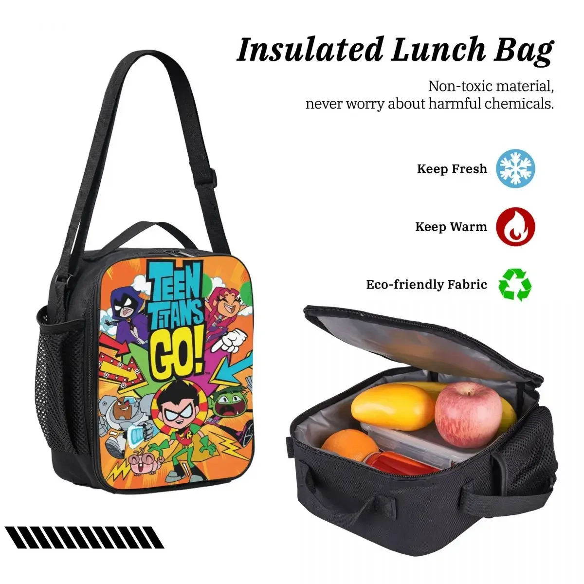 sac dos polyester oxford université dessin animé teen titans go personnages noir pique-nique enfant voyage ecole