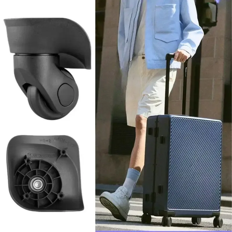2 pièces bricolage universel réparation spinner roulette remplacement bagages roues pour valises silencieux roues en caoutchouc chariot pièces