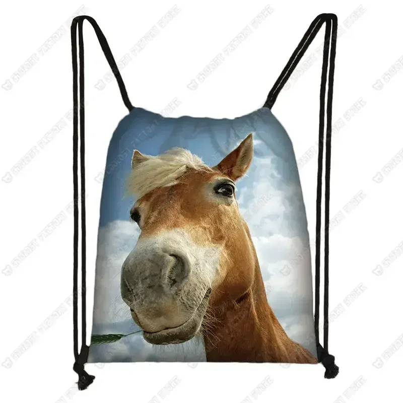 sac à dos cool horse colt meadow painting pour hommes et femmes, sac à bandoulière de proximité, sac de voyage à la mode, sacs de plage décontractés, porte-chaussures souple