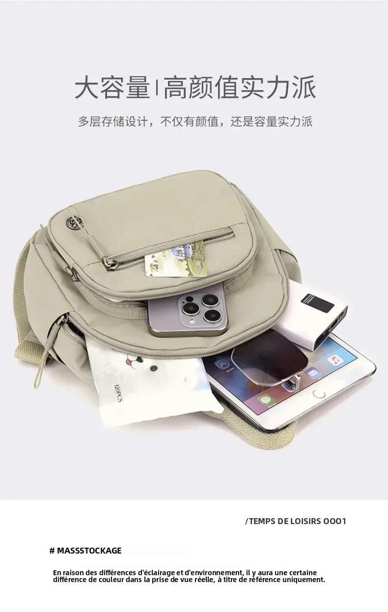 nouveau sac à dos élégant pour les trajets quotidiens, léger, imperméable, en tissu matelassé, multi-compartiments, sac à dos pour femmes