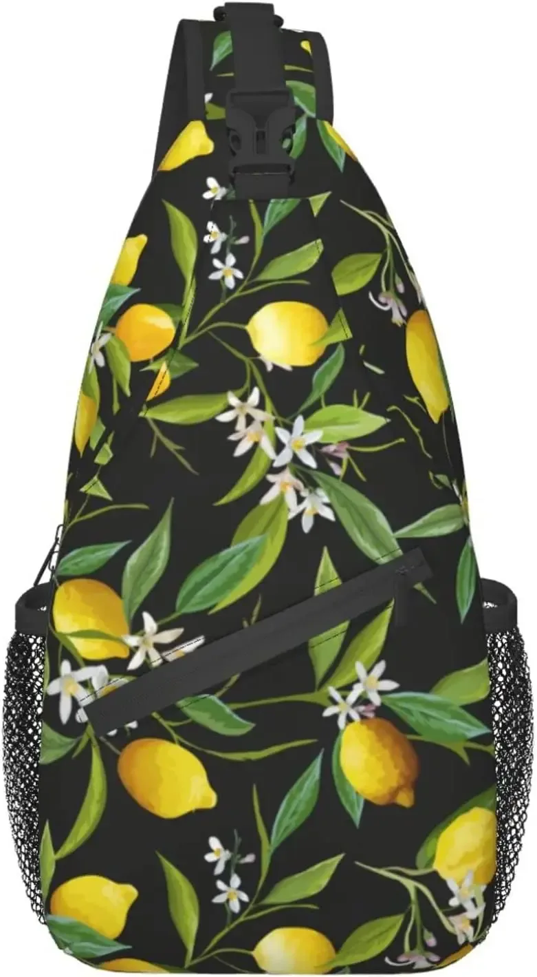 sac à bandoulière à motif de gels sans couture pour femmes et hommes, sacs à bandoulière à imprimé fruits, sac à dos décontracté, sac de poitrine, sac à dos initié
