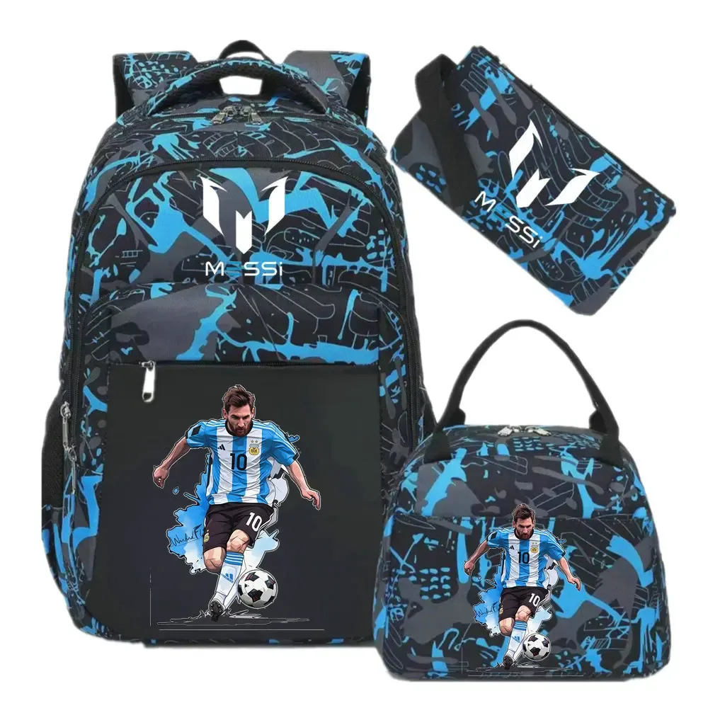 sac à dos imprimé messi, sac à dos de sport, de football, décontracté, pour femmes et hommes, sacs d'école harajuku, sacs d'école pour femmes et hommes, mochilas de voyage