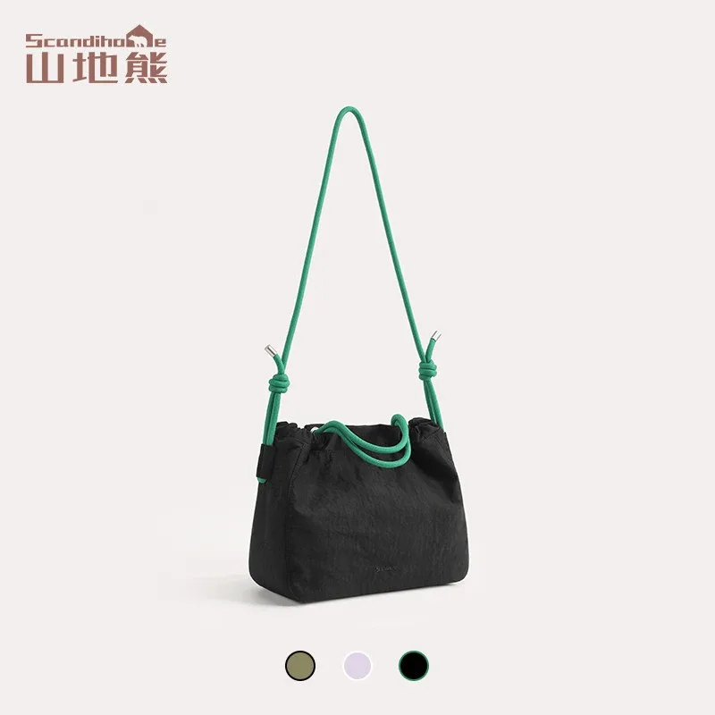sac fourre-tout à cordon de grande capacité, sac à main léger en nylon de 9,5 l, sac à bandoulière imperméable pour femmes, sac à bandoulière multi-positions