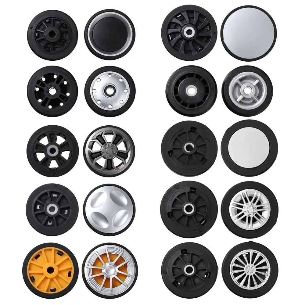 roues de remplacement avec vis pour valise de voyage, kit de réparation d'essieux, roulette silencieuse durable, bricolage, 2 pièces