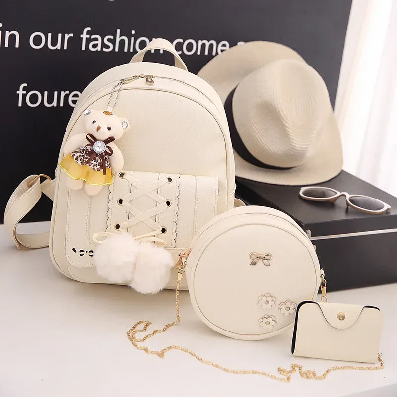 sac dos cuir synthétique gris motif géométrique relief bandoulière amovible porte-monnaie inclus voyage femme